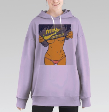 Самоделка, Hoodie Long Oversize Fiolet
