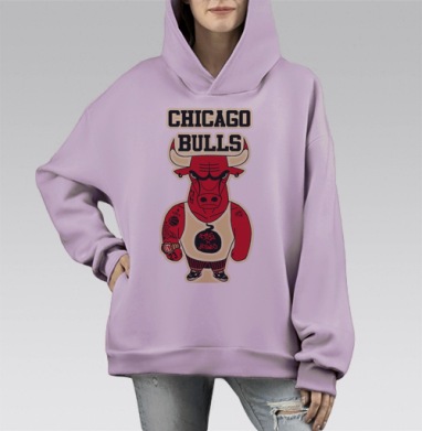 Самоделка, Hoodie Mono Fiolet, оверсайз, утепленная