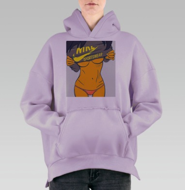 Самоделка, Hoodie Oversize Fiolet, утепленная