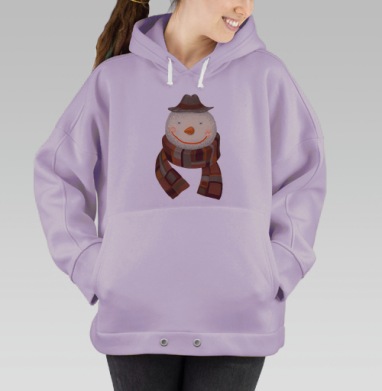 Снеговик, Hoodie Oversize Fiolet