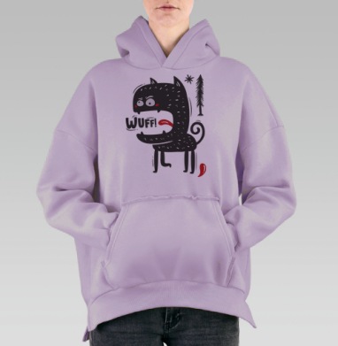 Собакен, Hoodie Oversize Fiolet, утепленная