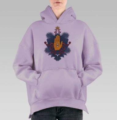Талисман, Hoodie Oversize Fiolet, утепленная