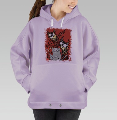 Упс, Hoodie Oversize Fiolet