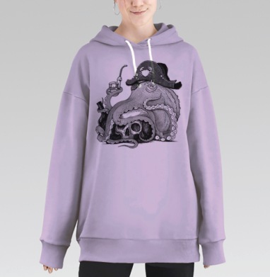 Ветеран, Hoodie Long Oversize Fiolet