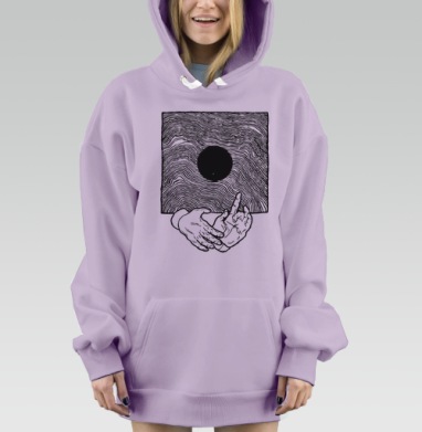 Вибрации, Hoodie Mjhigh Dig Mel, Fiolet, утепленная