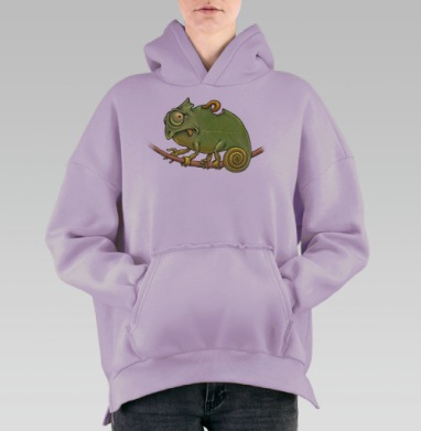 Хамелеон, Hoodie Oversize Fiolet, утепленная