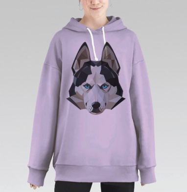 Хаски лед, Hoodie Long Oversize Fiolet