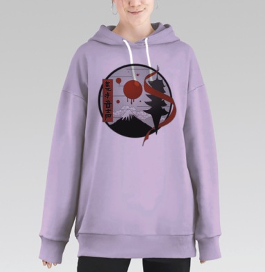 Хлопок одной ладони, Hoodie Long Oversize Fiolet