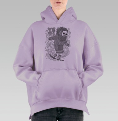 ЙЕТИ, Hoodie Oversize Fiolet, утепленная