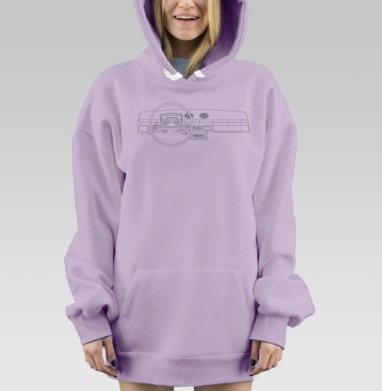 2101, Hoodie Mjhigh Dig Mel, Fiolet, утепленная