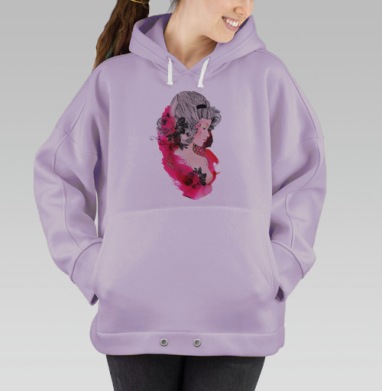 Baroque, Hoodie Oversize Fiolet