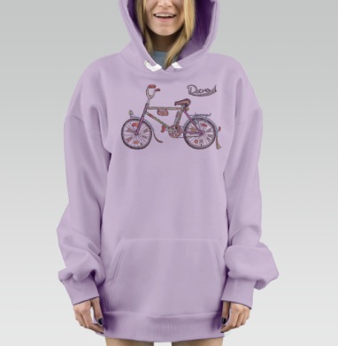 Десна I (ностальгический велосипед), Hoodie Mjhigh Dig Mel, Fiolet, утепленная