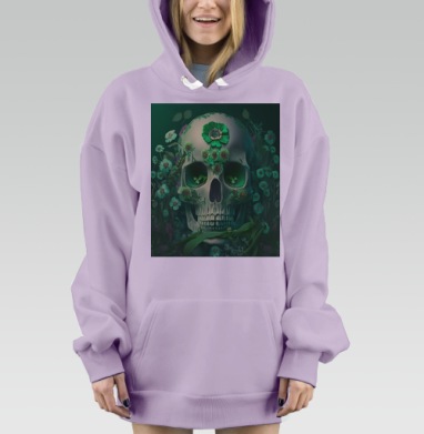 Жизнь Сквозь Кость Возрождение Смерти, Hoodie Mjhigh Dig Mel, Fiolet, утепленная