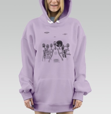 Гости, Hoodie Mjhigh Dig Mel, Fiolet, утепленная