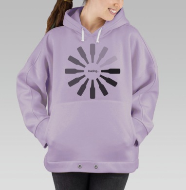 Loading, Hoodie Oversize Fiolet