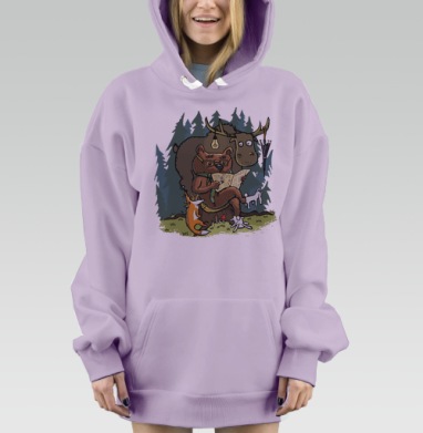 Михалыч вернулся!, Hoodie Mjhigh Dig Mel, Fiolet, утепленная