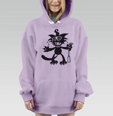 Murzon2, Hoodie Mjhigh Dig Mel, Fiolet, утепленная