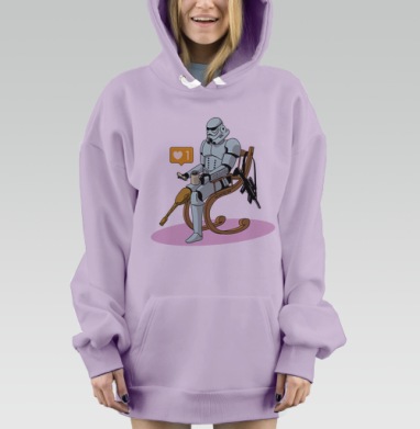 Офицер, Hoodie Mjhigh Dig Mel, Fiolet, утепленная