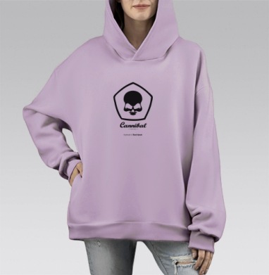 Опасность скорости Дерзость пьяные быстрые, Hoodie Mono Fiolet, оверсайз, утепленная