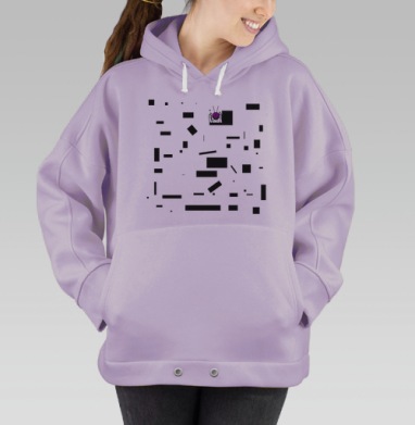 Опасный паук с антеннами маскировка крупного паука, Hoodie Oversize Fiolet