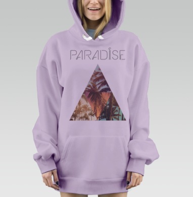 Paradise, Hoodie Mjhigh Dig Mel, Fiolet, утепленная
