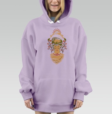 Песнь леса, Hoodie Mjhigh Dig Mel, Fiolet, утепленная