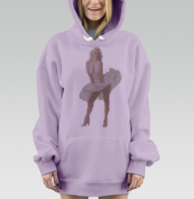 Секс-символ, Hoodie Mjhigh Dig Mel, Fiolet, утепленная