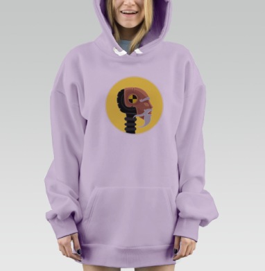 Сила Кунг-Фу, Hoodie Mjhigh Dig Mel, Fiolet, утепленная