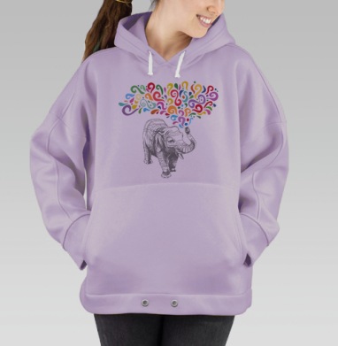 Слон, Hoodie Oversize Fiolet