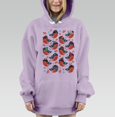 Снегири, Hoodie Mjhigh Dig Mel, Fiolet, утепленная