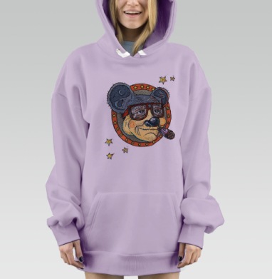 Старина Мики, Hoodie Mjhigh Dig Mel, Fiolet, утепленная