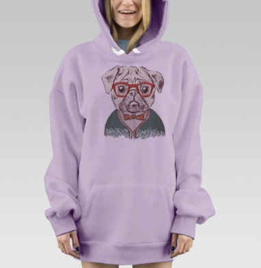 Стиляга, Hoodie Mjhigh Dig Mel, Fiolet, утепленная