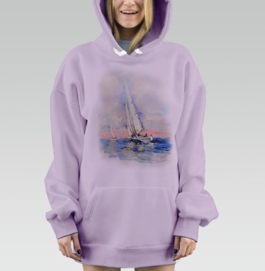 Свежий ветер, Hoodie Mjhigh Dig Mel, Fiolet, утепленная