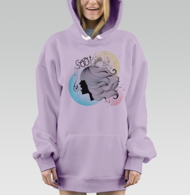 Sweet, Hoodie Mjhigh Dig Mel, Fiolet, утепленная