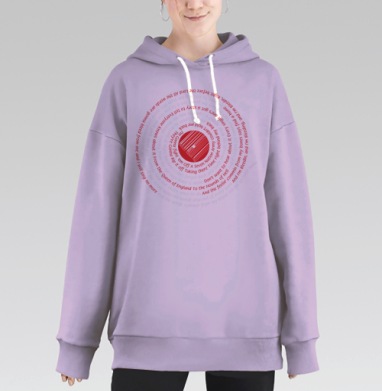 The White Stripes, Hoodie Long Oversize Fiolet