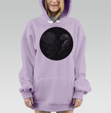 Tiger, Hoodie Mjhigh Dig Mel, Fiolet, утепленная