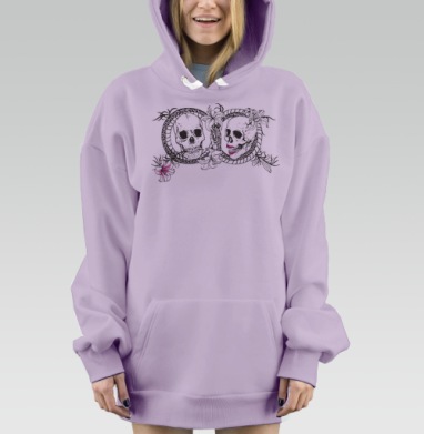 Till Death Us Do Part, Hoodie Mjhigh Dig Mel, Fiolet, утепленная