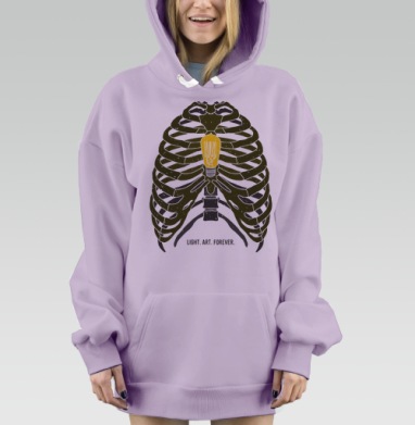 ВЕЧНЫЙ СВЕТ, Hoodie Mjhigh Dig Mel, Fiolet, утепленная