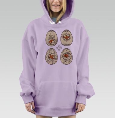 Весна воронов, Hoodie Mjhigh Dig Mel, Fiolet, утепленная