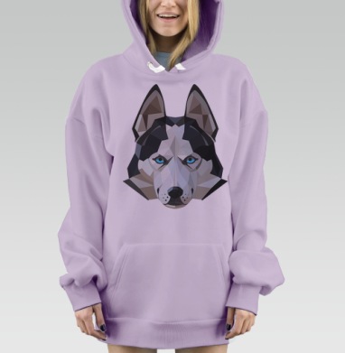 Хаски лед, Hoodie Mjhigh Dig Mel, Fiolet, утепленная
