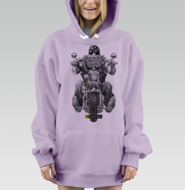 Я - ЛЕГЕНДА, Hoodie Mjhigh Dig Mel, Fiolet, утепленная