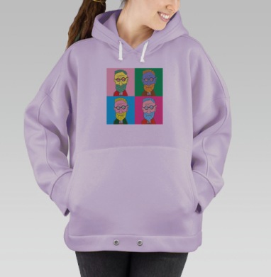 Зигмунг Фрэйд by Энди Ворхол, Hoodie Oversize Fiolet
