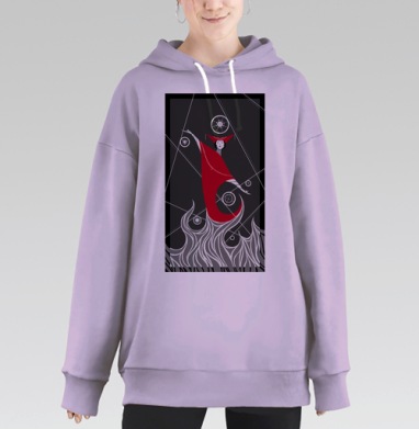 Адепт, Hoodie Long Oversize Fiolet