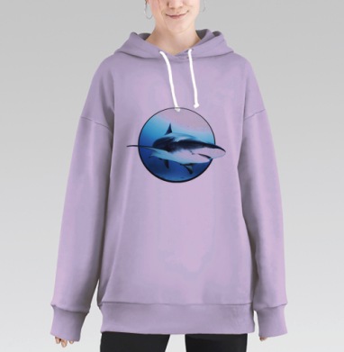 АкулАНА на глубине, Hoodie Long Oversize Fiolet