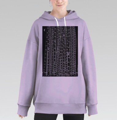 Бамбуковый город, Hoodie Long Oversize Fiolet