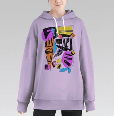 Би вегетериан, Hoodie Long Oversize Fiolet