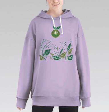 БИОпродукт, Hoodie Long Oversize Fiolet