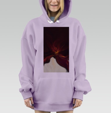 Бордовый Свет Энергия Взрыв, Hoodie Mjhigh Dig Mel, Fiolet, утепленная