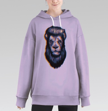 Царская стрижка, Hoodie Long Oversize Fiolet