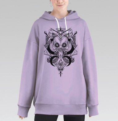 Черепокот первый, Hoodie Long Oversize Fiolet